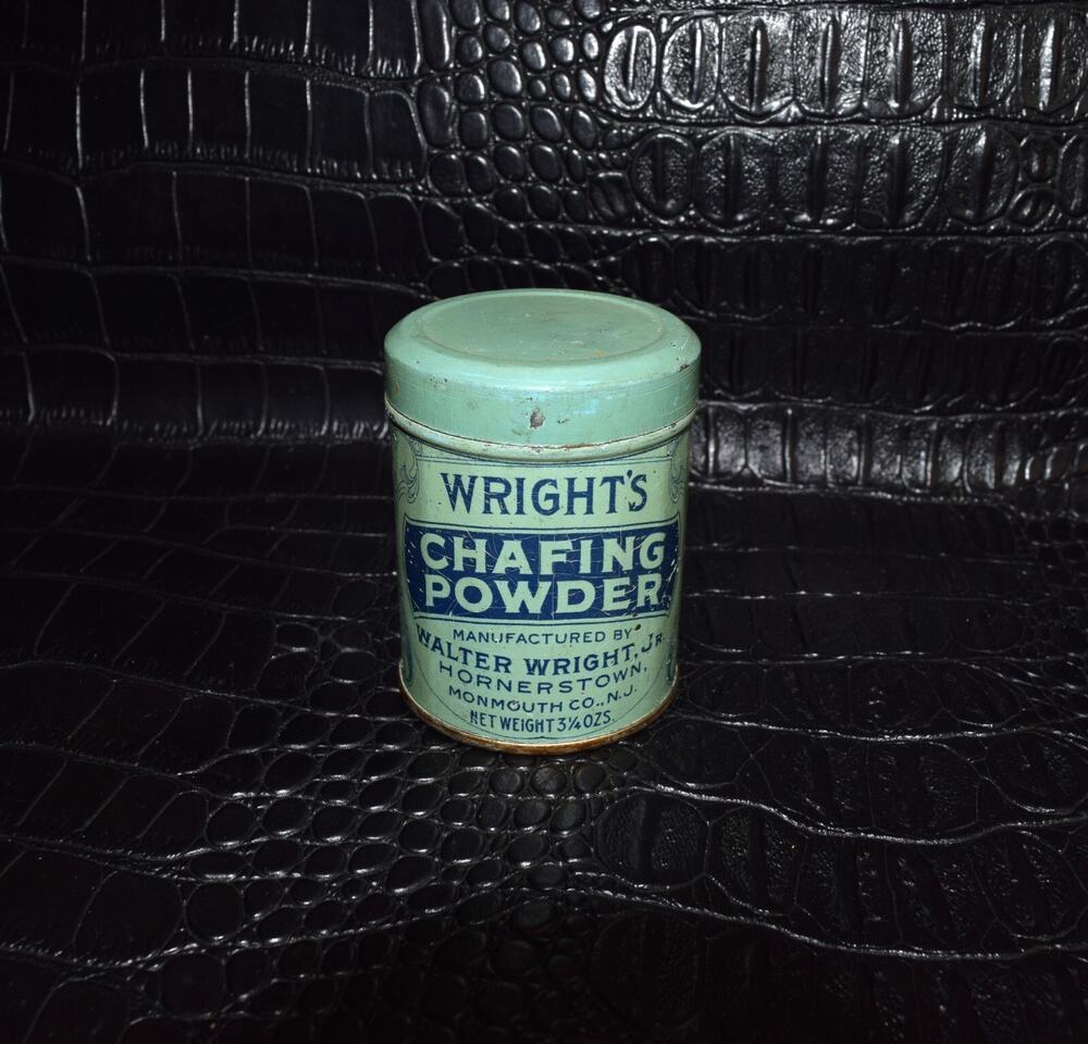 Vintage Storage | RARE 1930’s Wright’s Chafing Powder Tin 2.75in